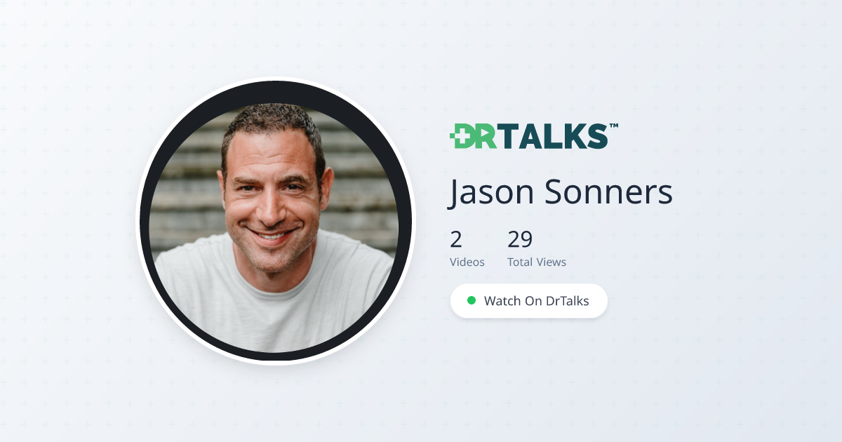 Jason Sonners Expert Profile Drtalks