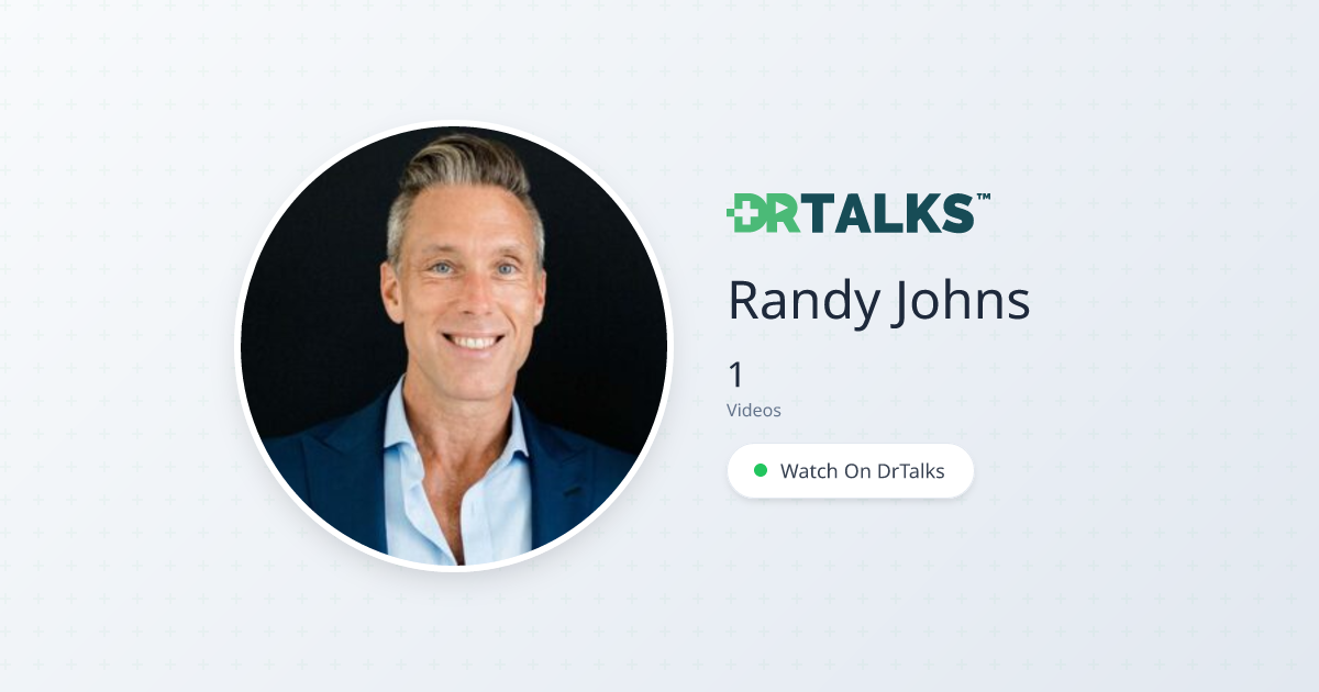 Randy Johns - Disease Recovery | DrTalks