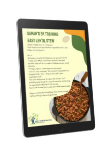 Saras 5K Training Easy Lentil Stew