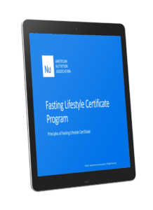 Fasting Lifestyle Certificate Program Principles of Fasting Lifestyle Certificate Cover