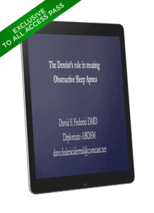 The Dentists Role In Treating Obstructive Sleep Apnea